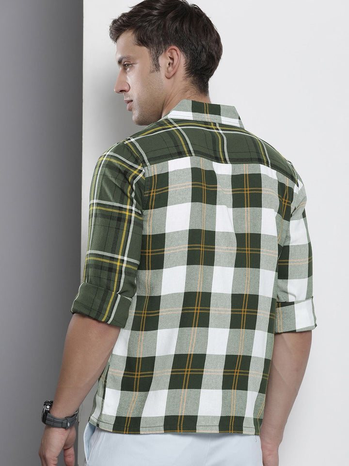 The Indian Garage Co Men Opaque Checked Casual Shirt