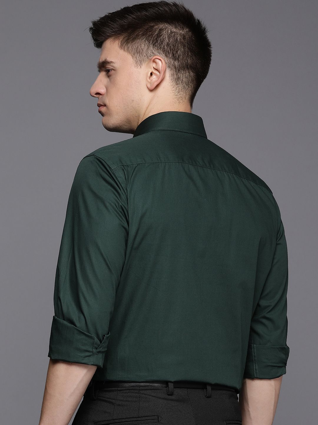 Raymond Solid Pure Cotton Slim Fit Formal Shirt
