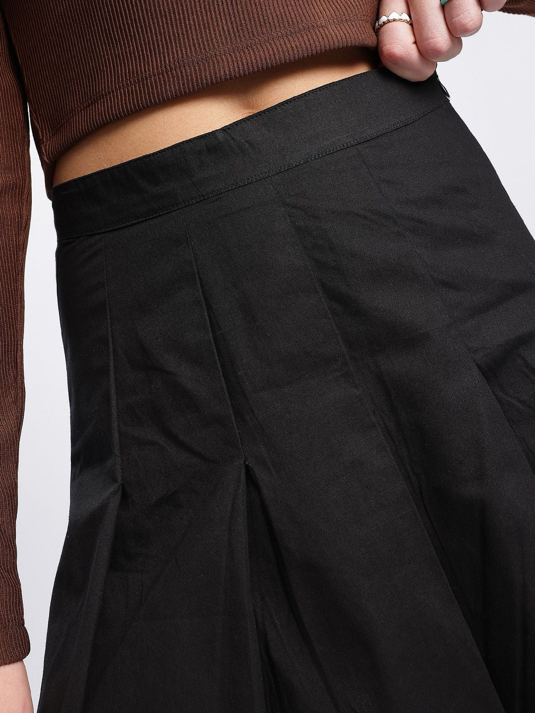 DressBerry Lovely Layers Box Pleats Flared Mini Skirt