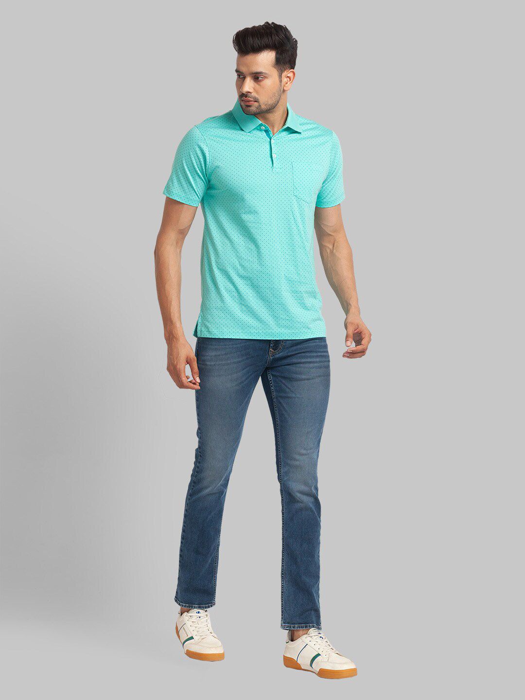 Park Avenue Men Polo Collar Cotton T-shirt