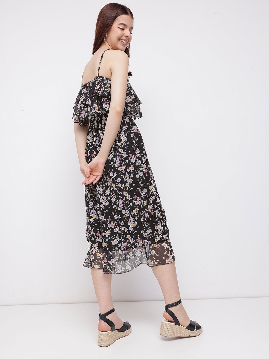 DressBerry Floral Sweetie Layered A-line Dress