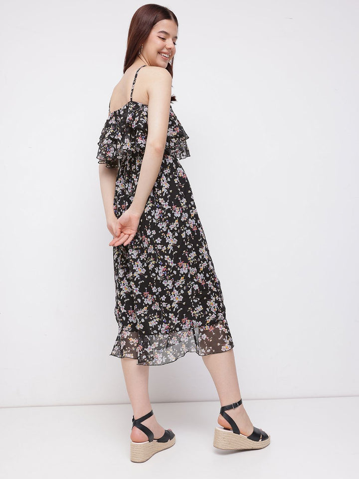 DressBerry Floral Sweetie Layered A-line Dress