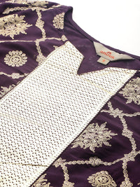 Anouk Ethnic Motifs Print Kurta with Salwar & Dupatta
