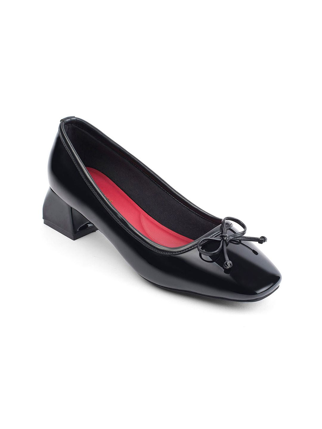 Lino Perros Hepburn Noir Women Block Heel Pumps with Bows