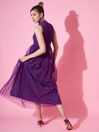STREET 9 Women Embellished Net Maxi Dress