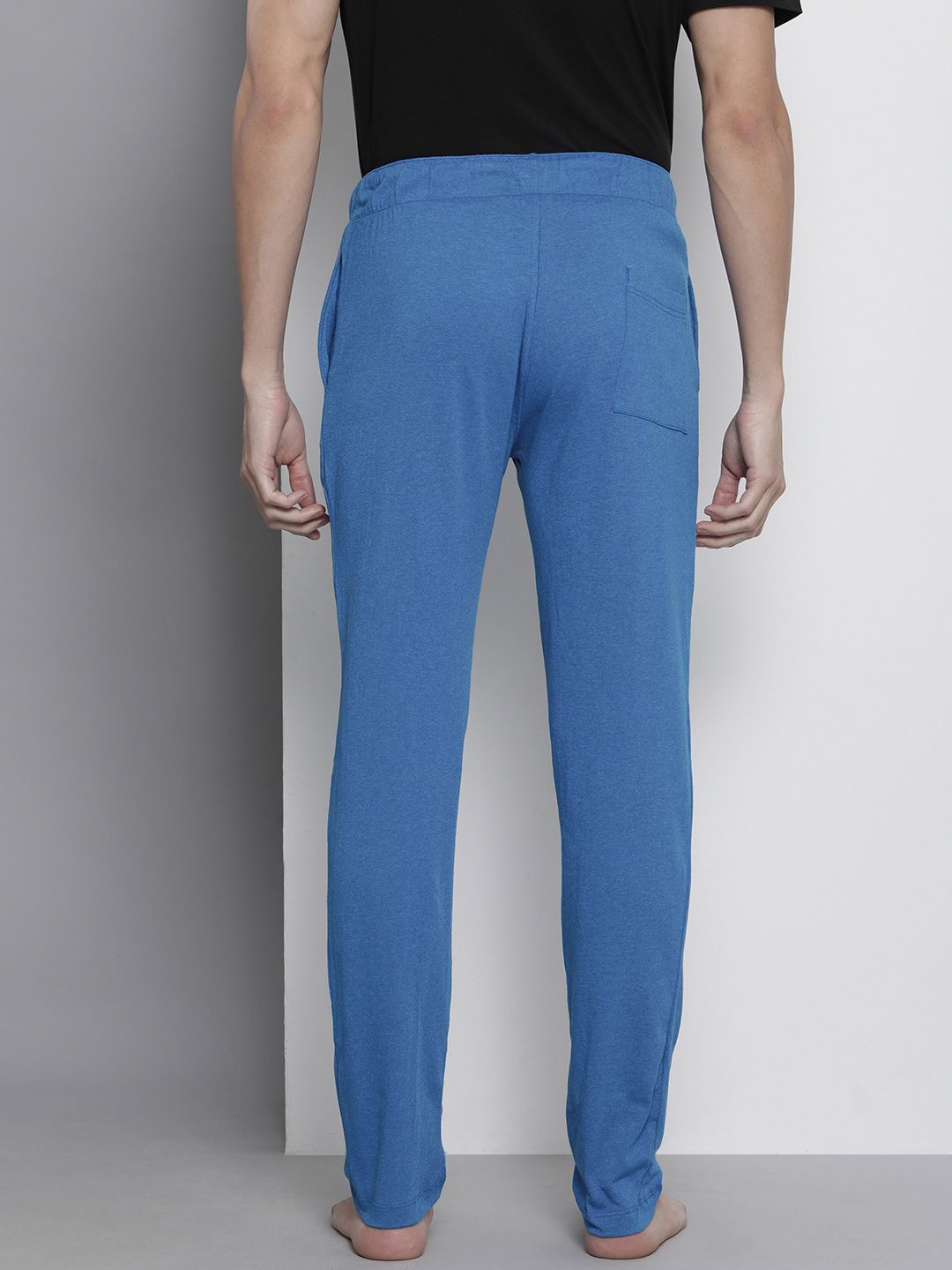 The Indian Garage Co Men Pack of 2 Blue and Maroon Printed Lounge Pants