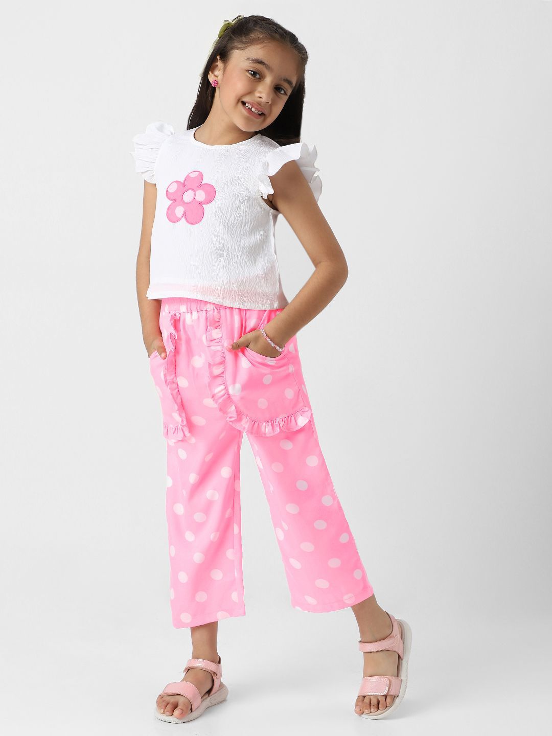 Nauti Nati Girls Printed Top with Trousers