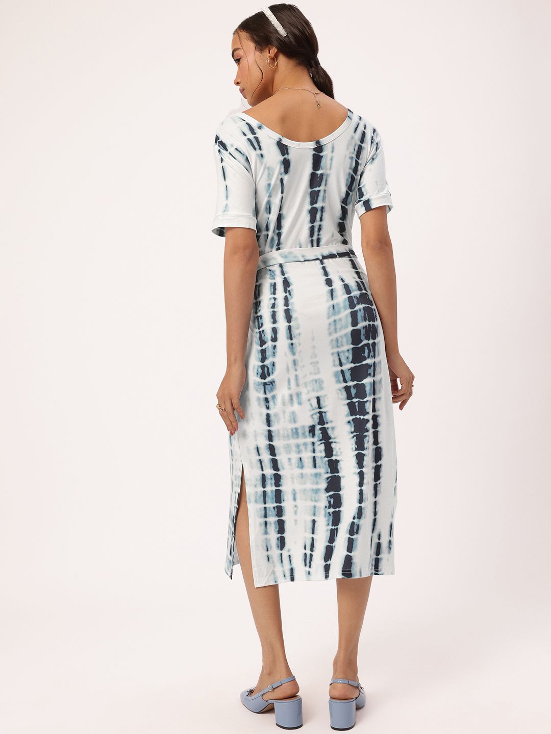 DressBerry Tie & Dye Illusion Printed Sheath Dress