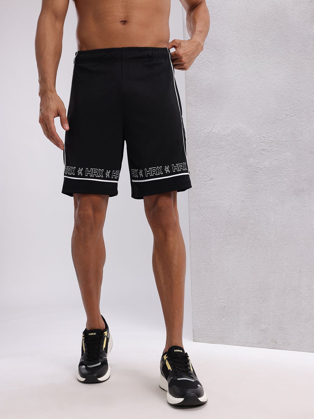 HRX by Hrithik Roshan Men Typography Printed Training Shorts