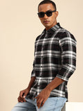 Being Human Slim Fit Opaque Pure Cotton Checked Casual Shirt