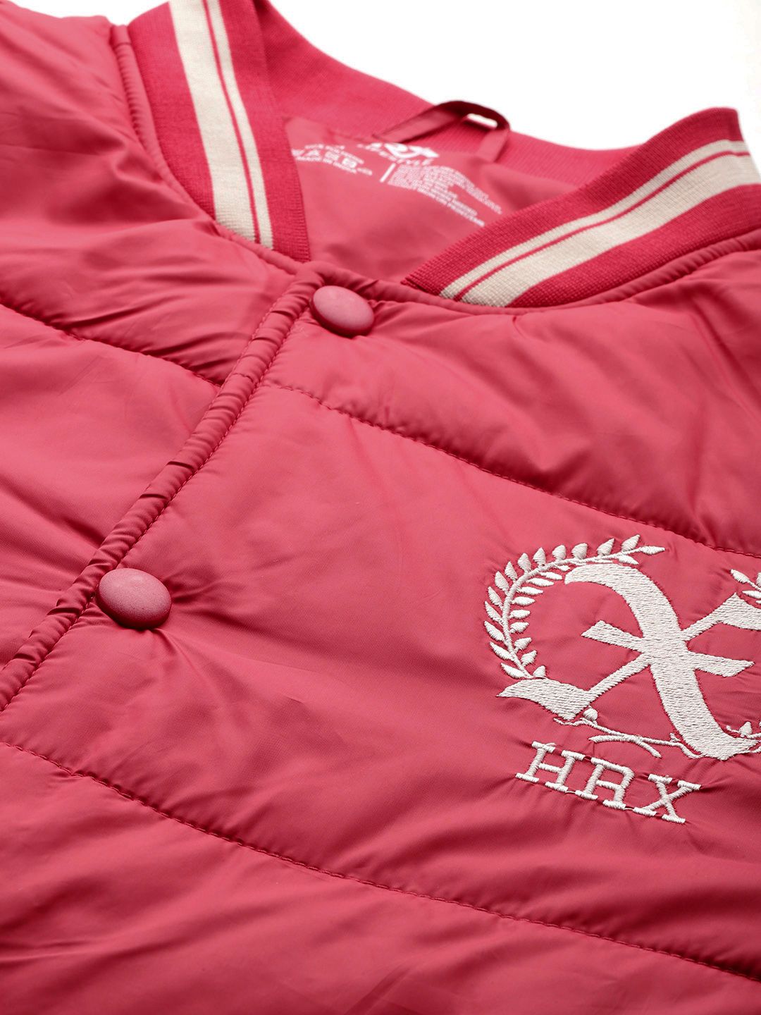 HRX by Hrithik Roshan Brand Logo Print Padded Jacket