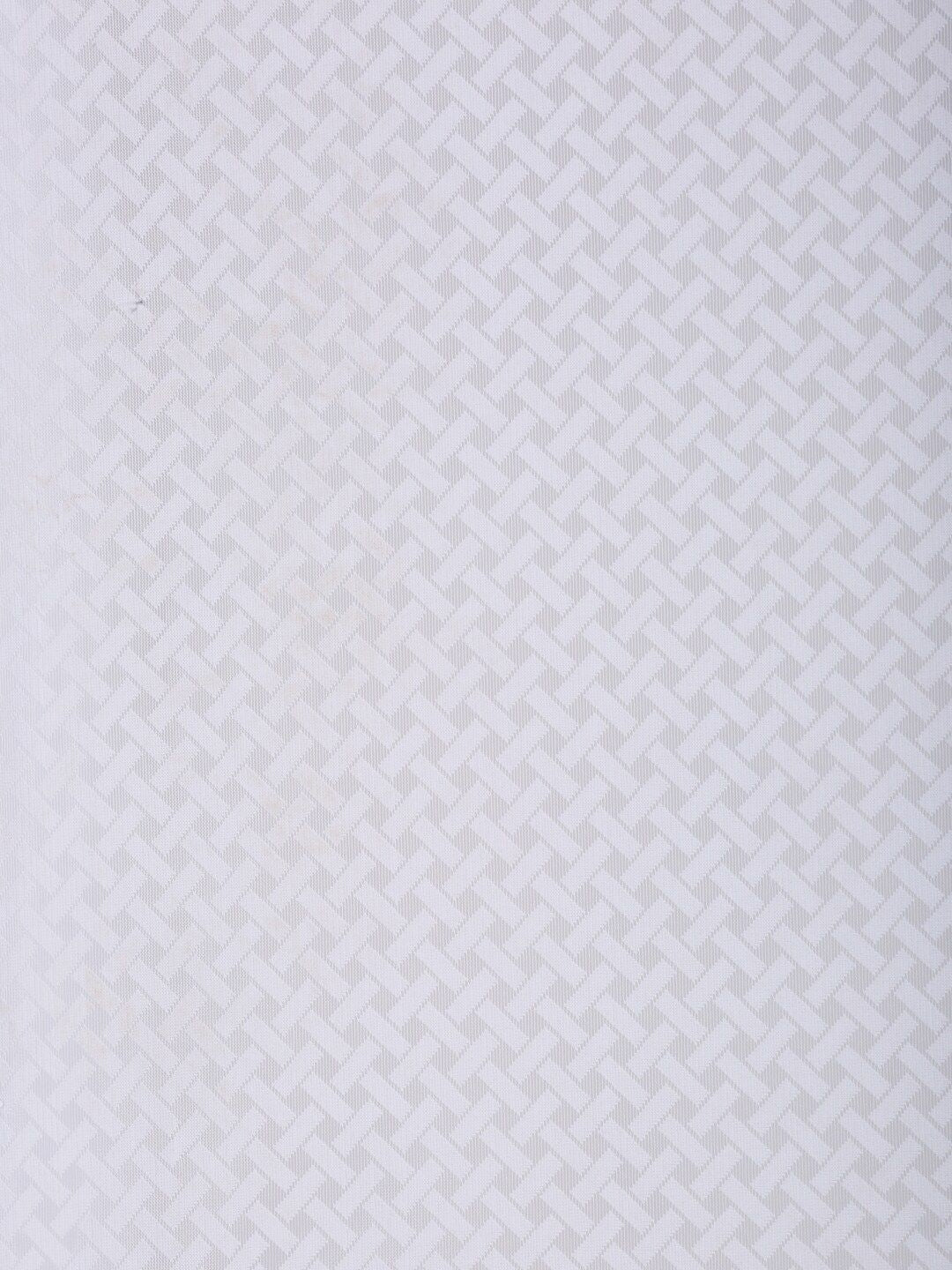 HOSTA HOMES White Geometric Door Curtain