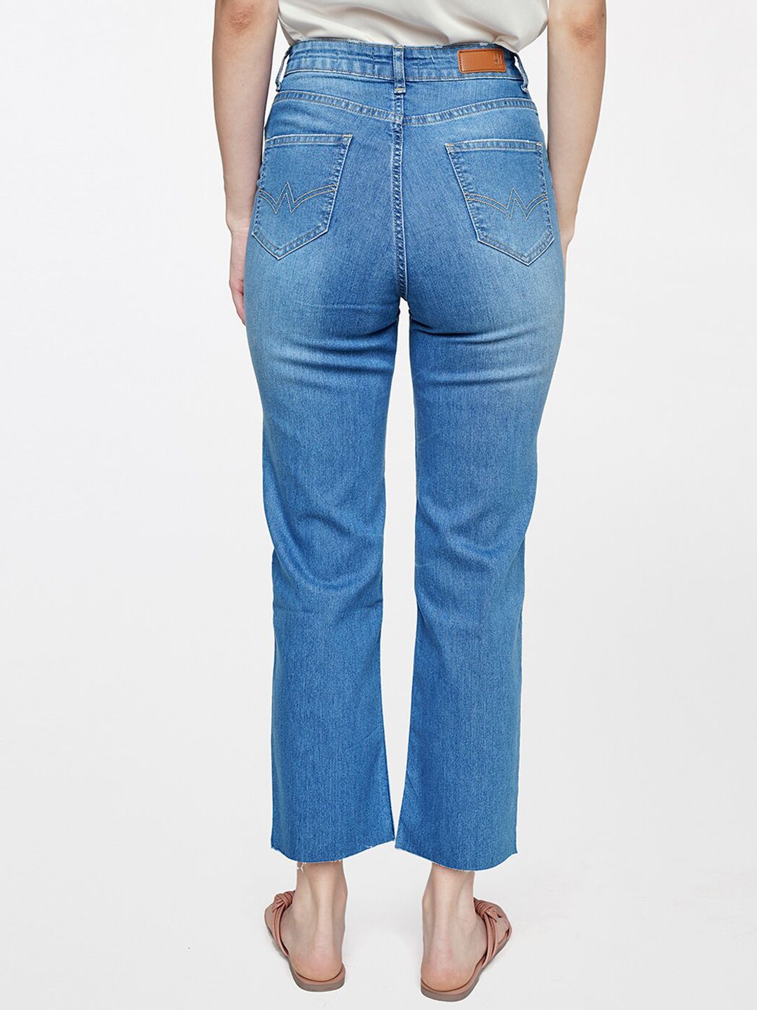 AND Women Straight Fit Heavy Fade Jeans