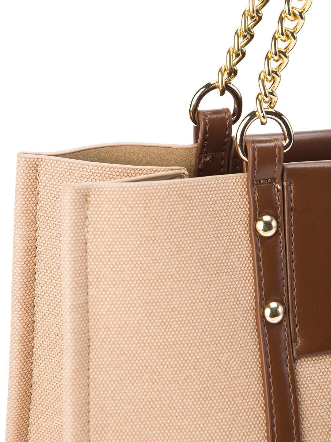 Lino Perros Colourblocked Oversized Bucket Tote Bag with Applique