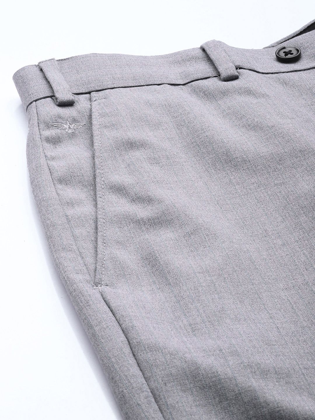 Park Avenue Men Striped Formal Trousers