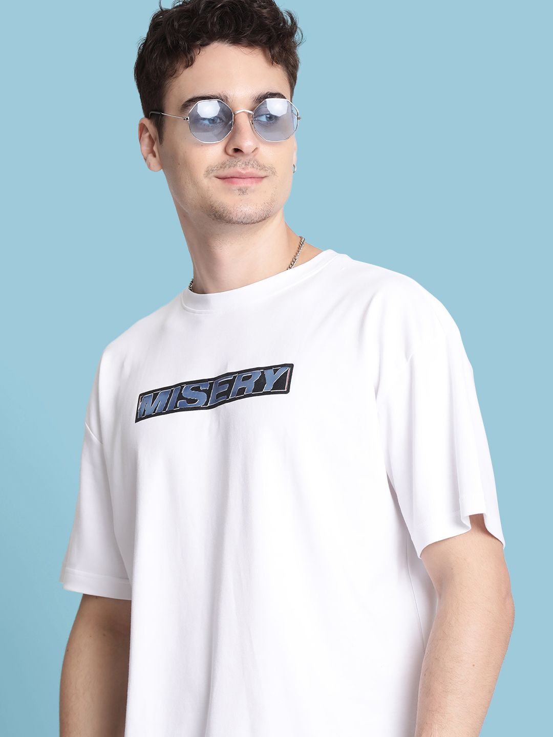 Bene Kleed Men Printed Drop-Shoulder Sleeves T-shirt