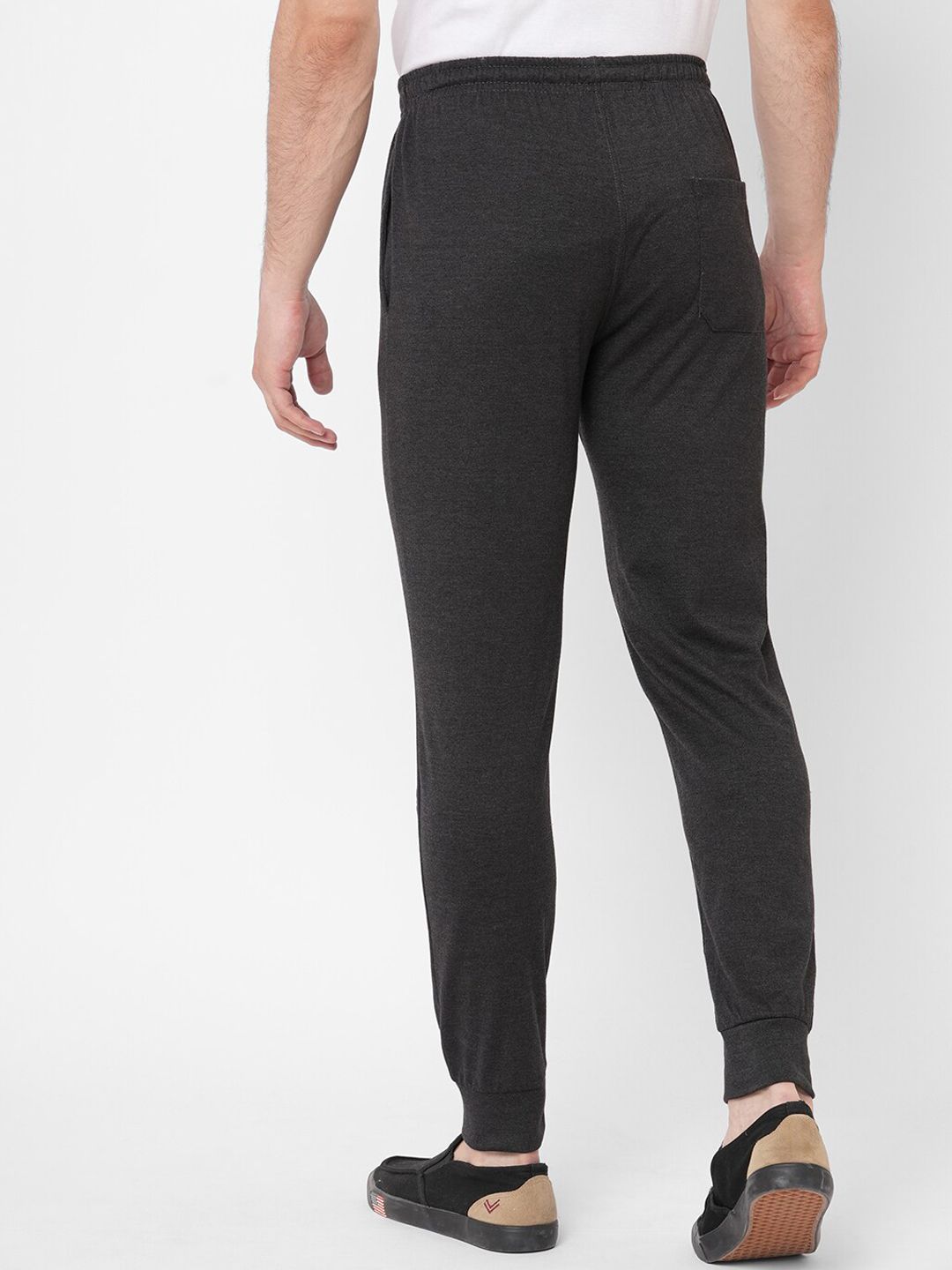 Sweet Dreams Men Charcoal Solid Track Pants
