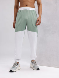 HRX by Hrithik Roshan Men Colourblocked Mid-Rise Rapid-Dry Running Joggers