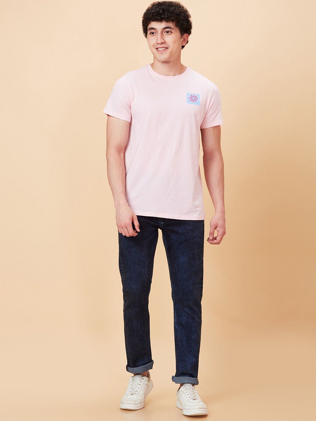 Being Human Cotton Slim Fit Casual T-shirt