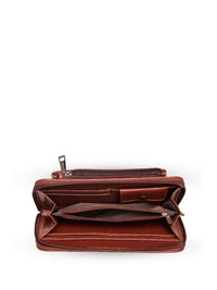 ZOUK Women Ethnic Motifs Printed Zip Around Wallet