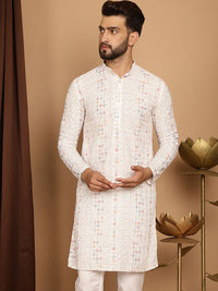 SOJANYA Kurta Katun Bersulam Motif Etnik Labuci