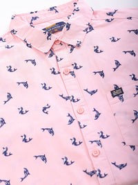 The Indian Garage Co Men Slim Fit Opaque Printed Casual Shirt