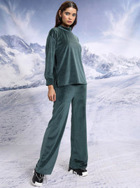 Tokyo Talkies High Neck Relaxed Top with Trousers