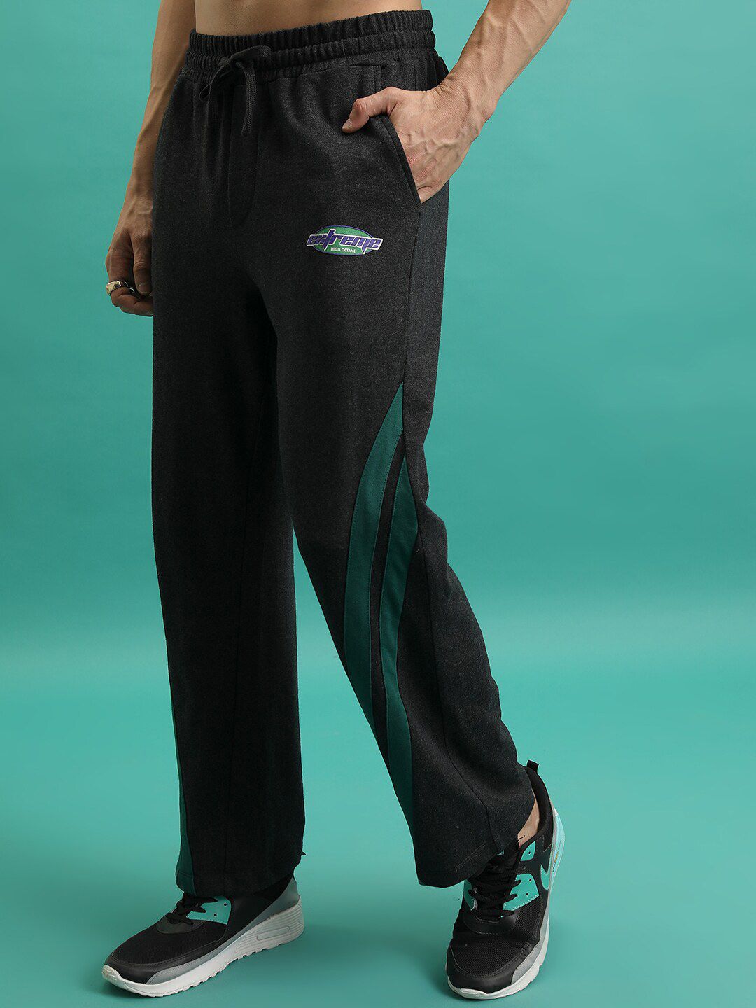 HIGHLANDER Men Relaxed Fit Training or Gym Track Pants