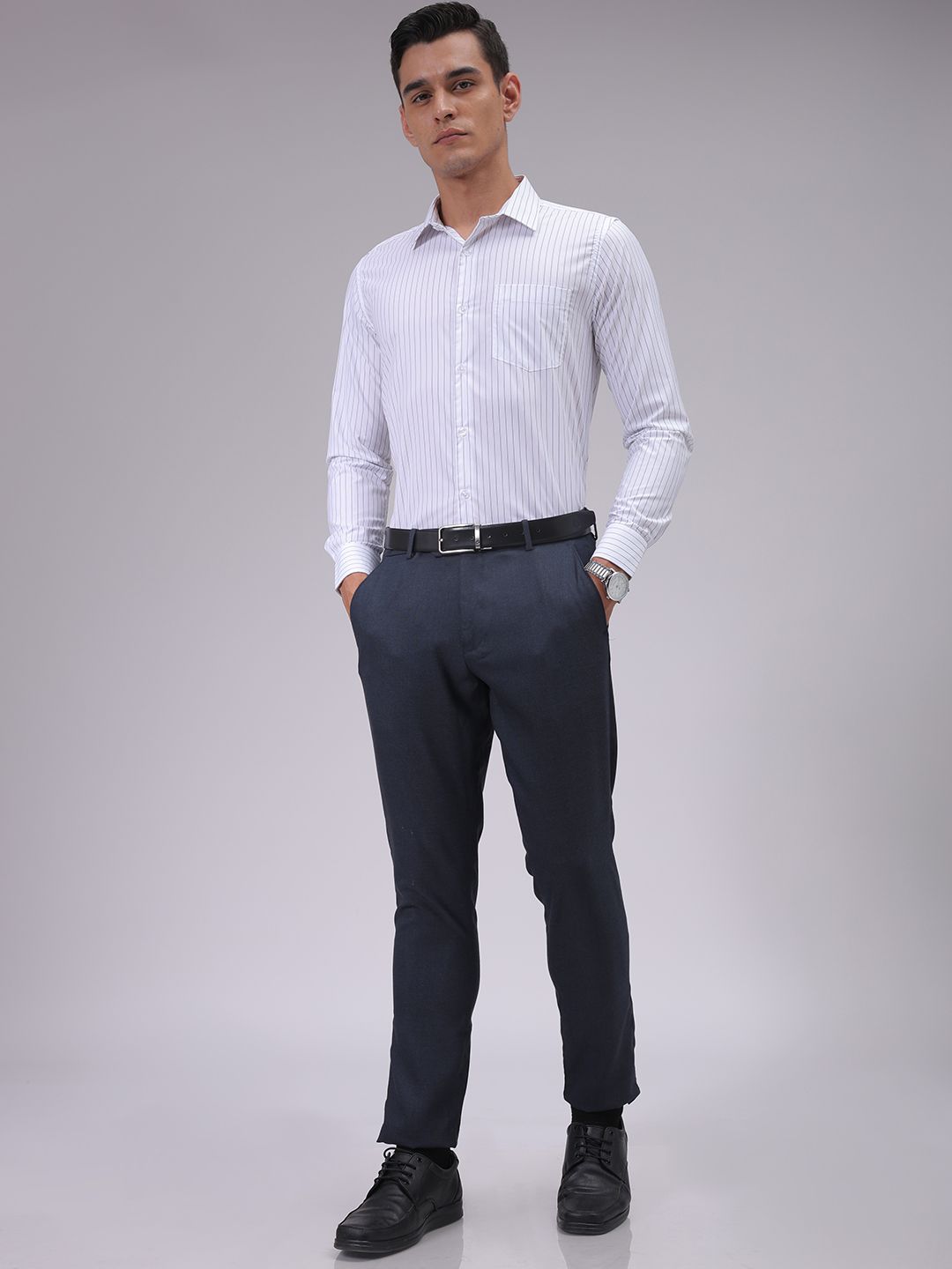 The Indian Garage Co. X Luxe Men Slim Fit Formal Trousers