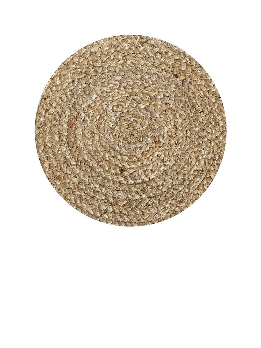 HOSTA HOMES Set Of 6 Brown Braided Reversible Jute Table Placemats