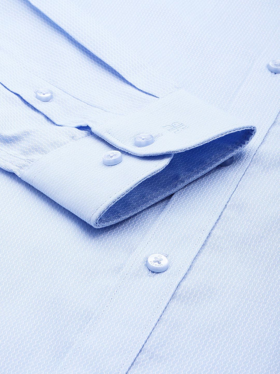 Raymond Self Design Slim Fit Pure Cotton Formal Shirt