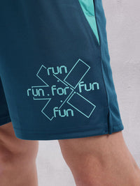HRX by Hrithik Roshan Men Typography Print Rapid-Dry Running Shorts