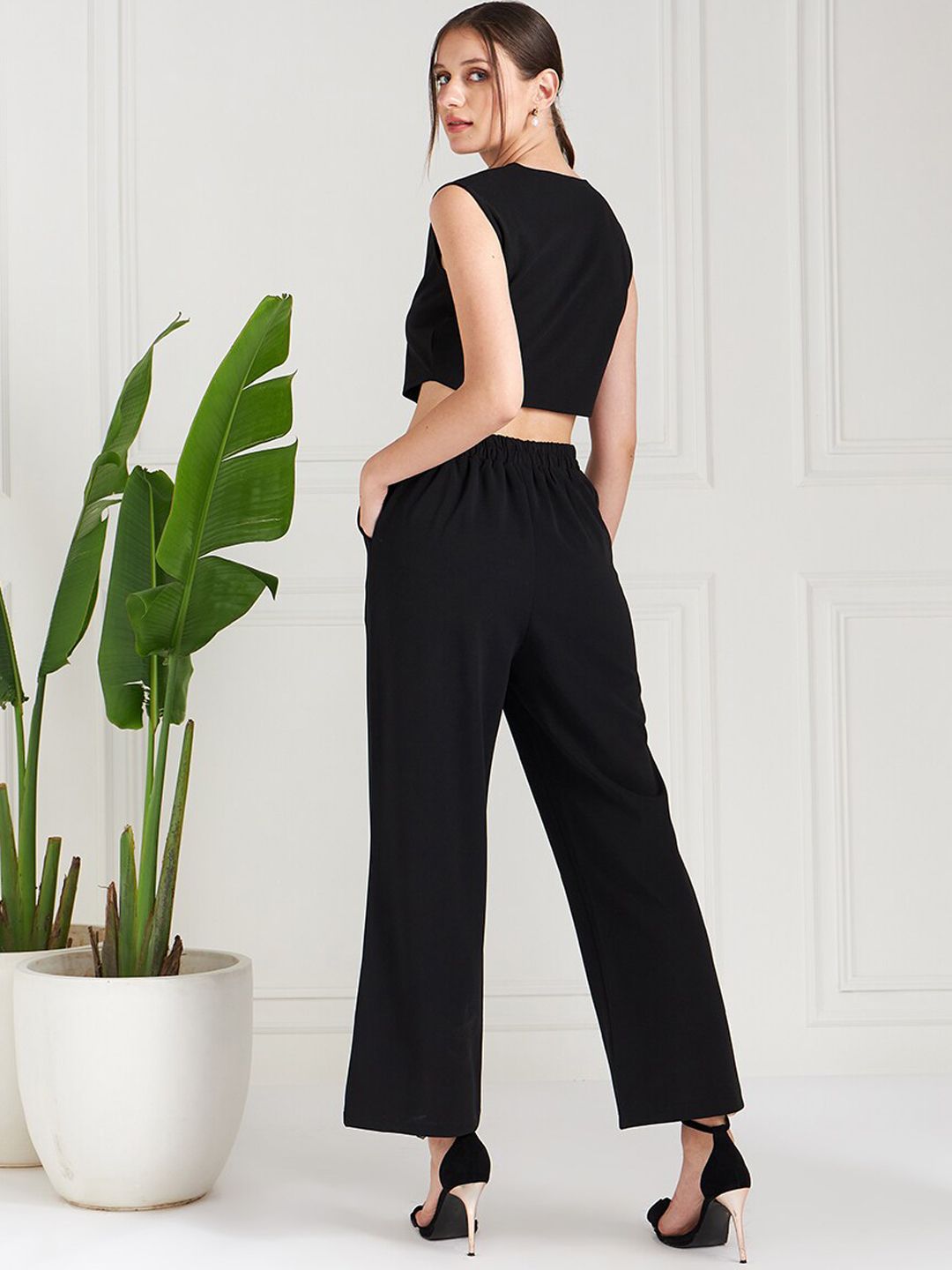 Athena V-Neck Top With Trousers Co-Ords