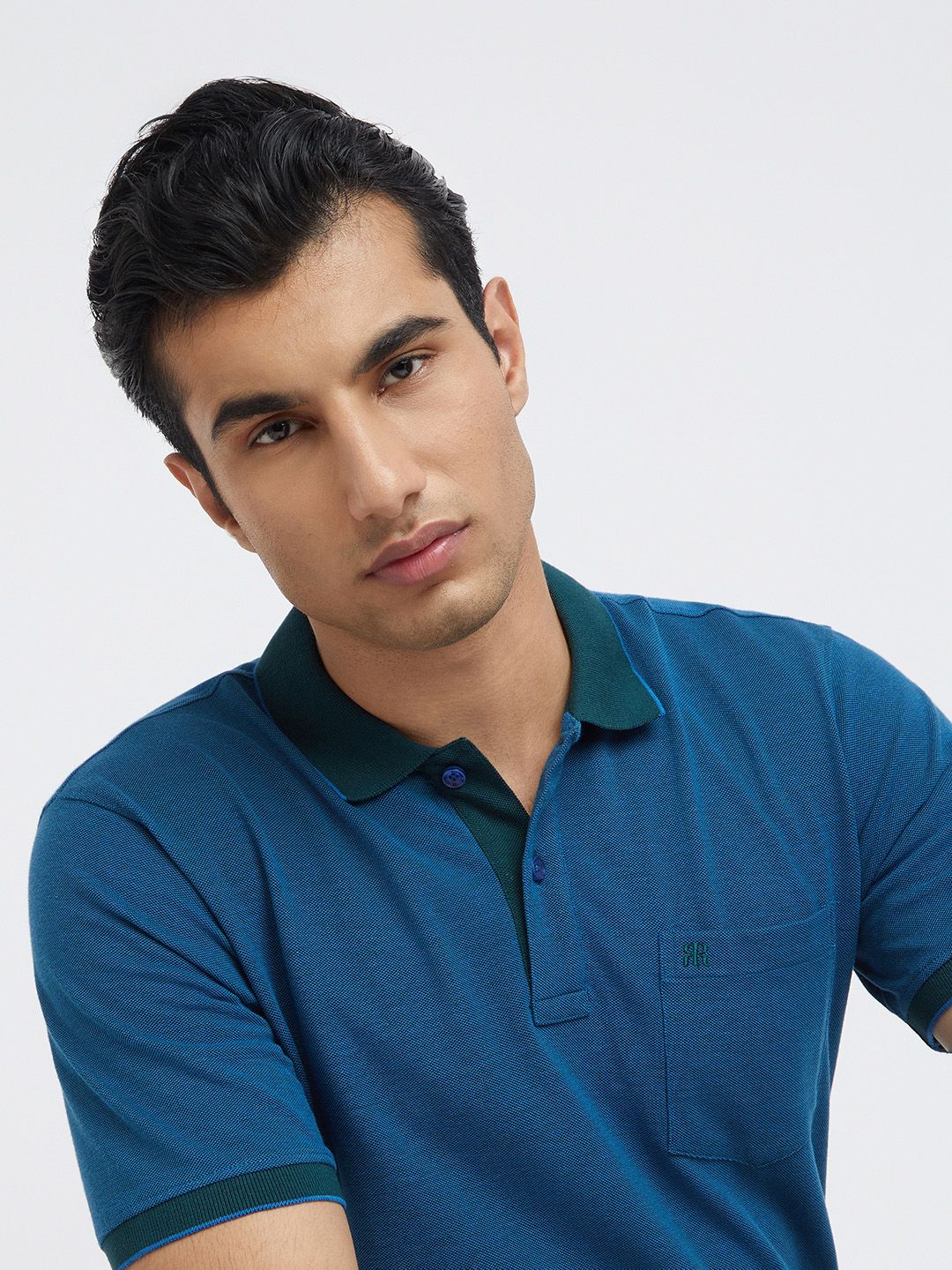 Raymond Modern Fit Pure Cotton Polo Collar T-shirt