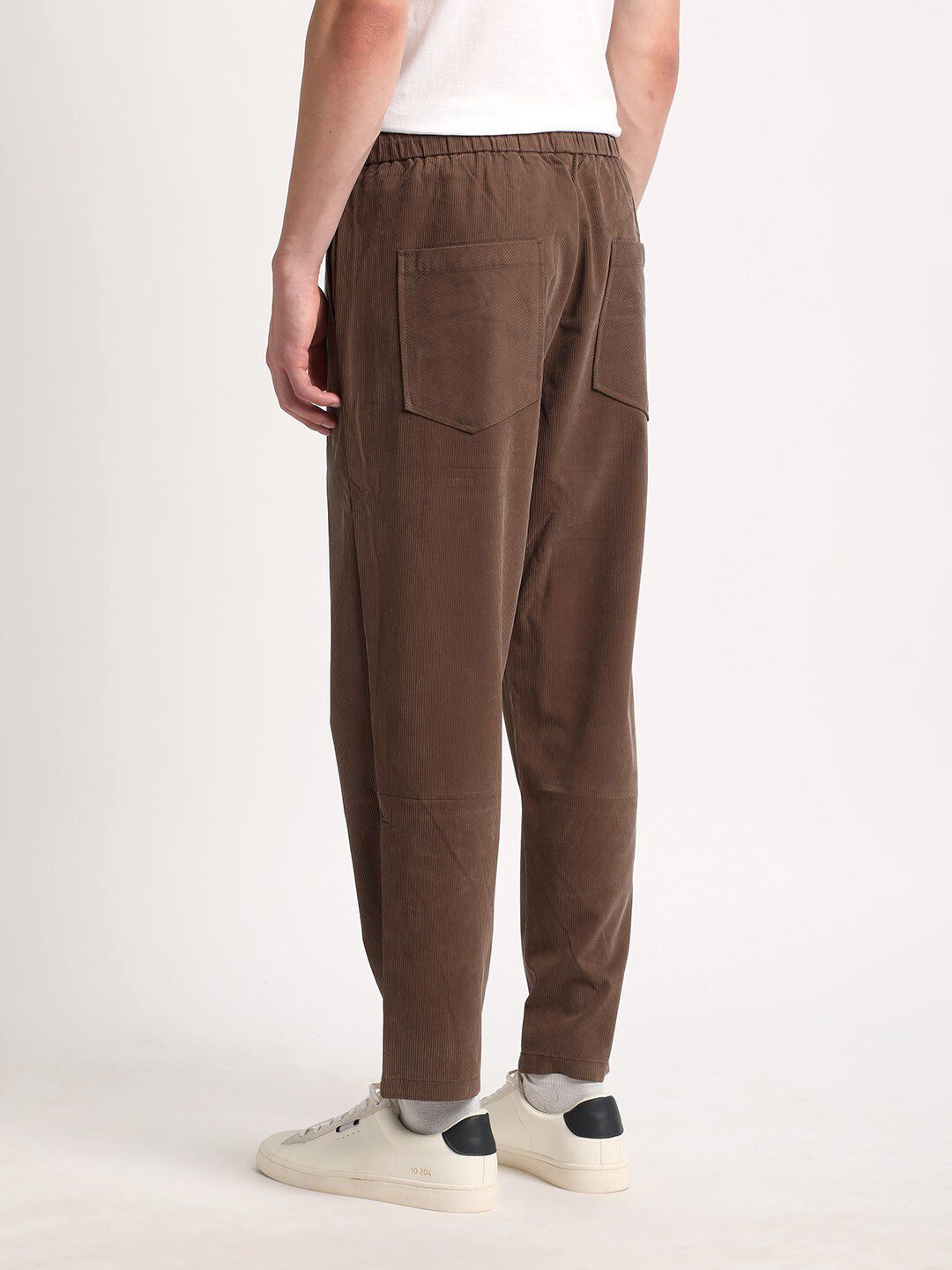 THE BEAR HOUSE Men Relaxed Loose Fit Cotton Trousers
