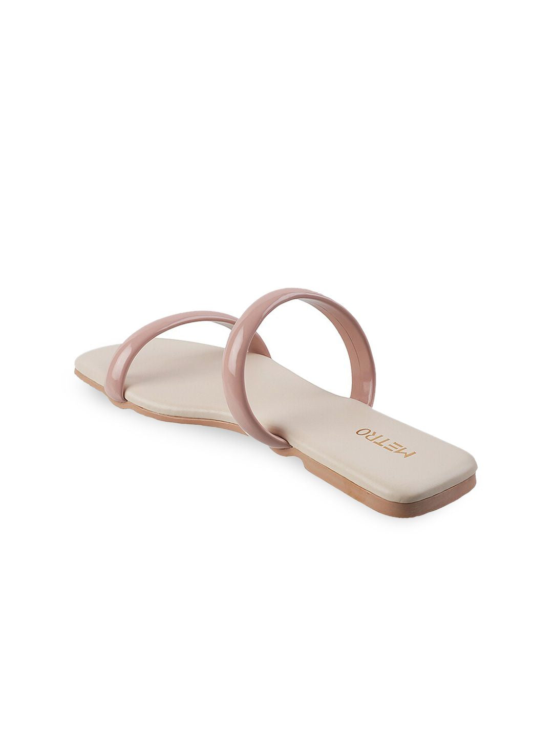 Metro Women Pink Open Toe Flats