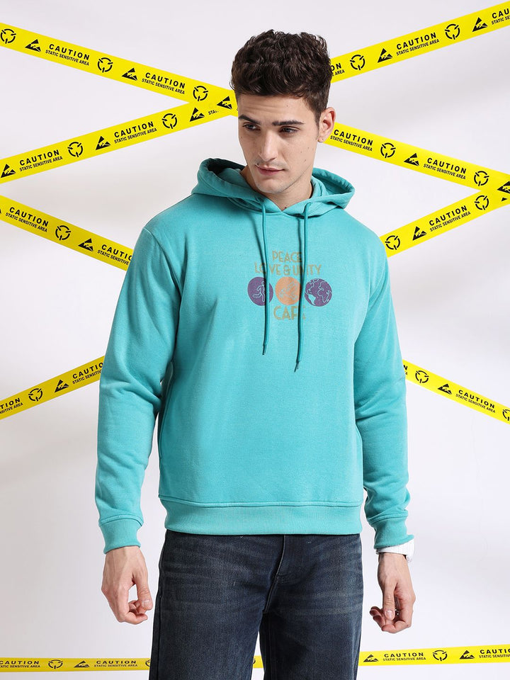 The Indian Garage Co Graphic Printed Hooded Pullover Sweatshirt