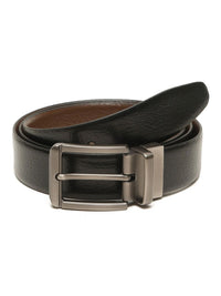 Teakwood Leathers Men Textured Leather Reversible Formal Belt