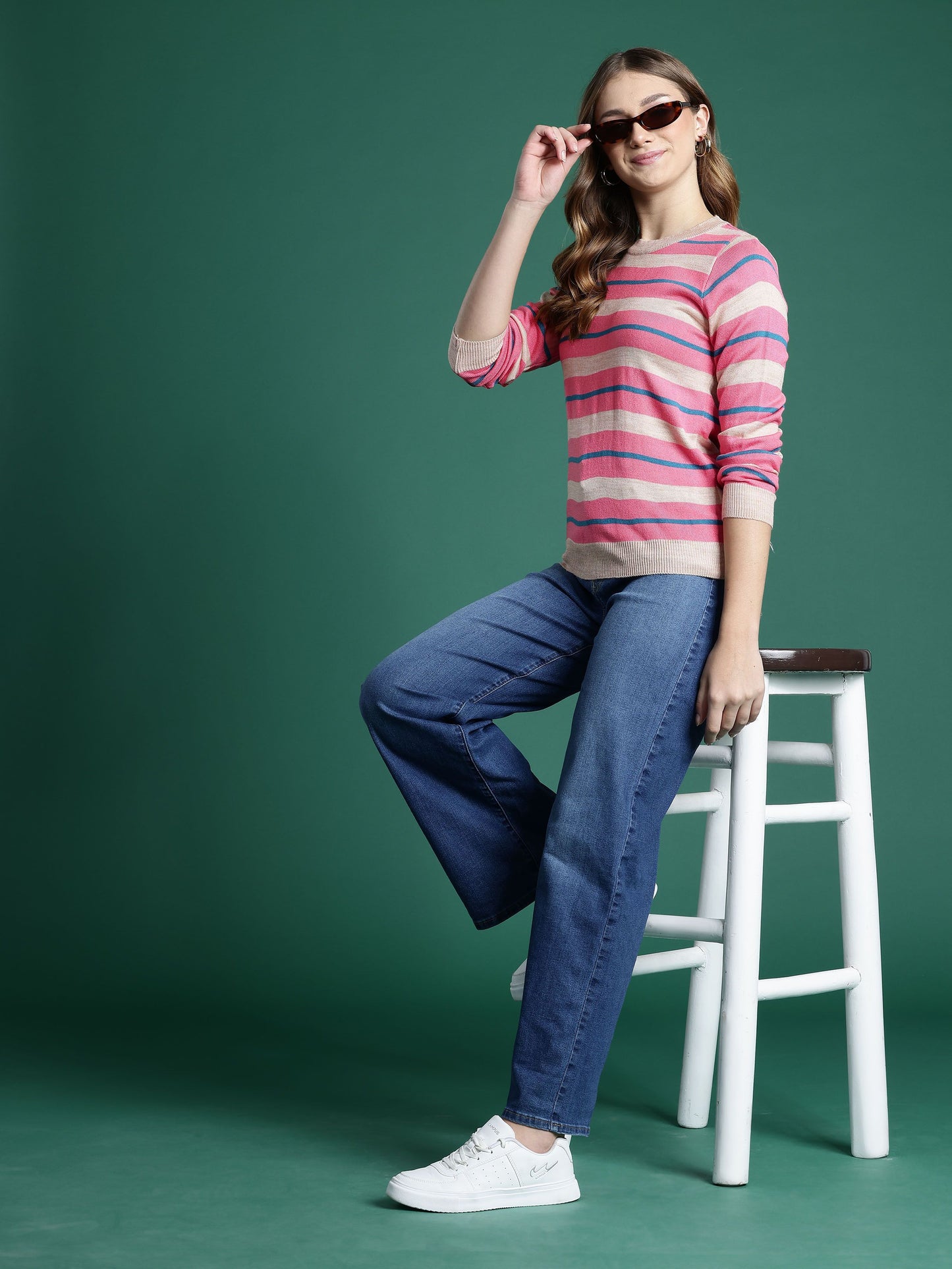 DressBerry Striped Pullover Sweaters