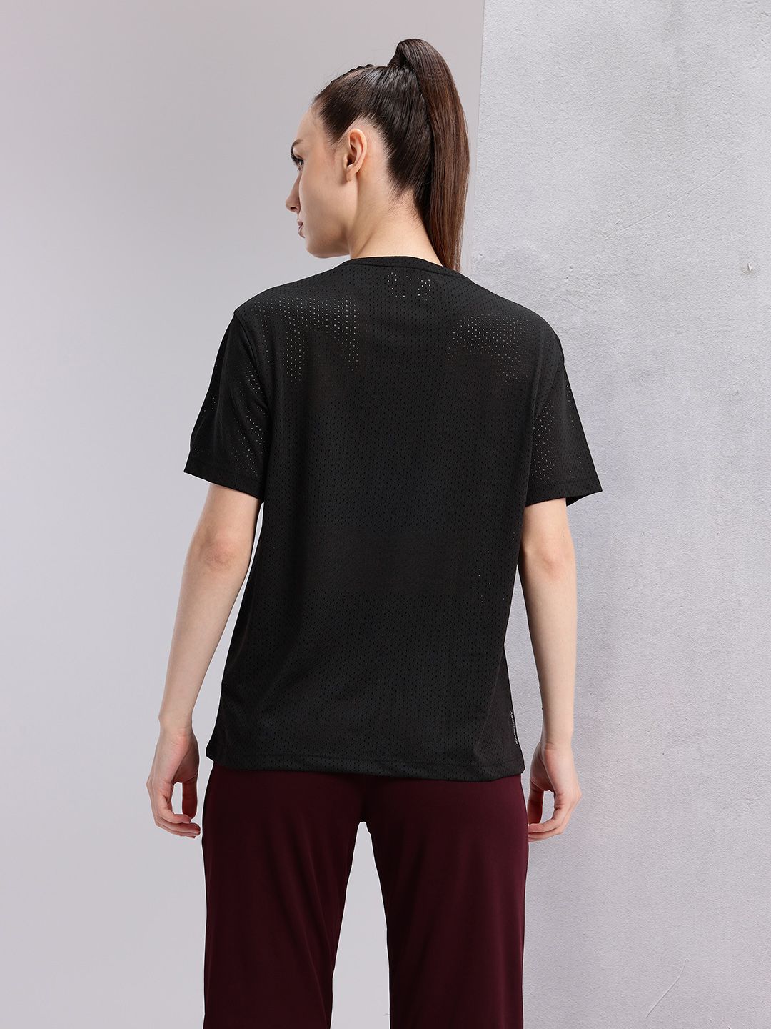 HRX by Hrithik Roshan Women Perforated Rapid-Dry Training T-shirt