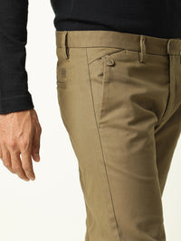 RARE RABBIT Men Jacob Mid-Rise Cotton Slim Fit Trouser