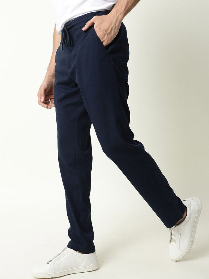 RARE RABBIT Men Slim Fit Casual Trousers