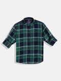 Monte Carlo Boys Tartan Checked Casual Smart Fit Shirt