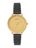 French Connection Women Embellished Dial & Stainless Steel Straps Analogue Watch FCN0100BM
