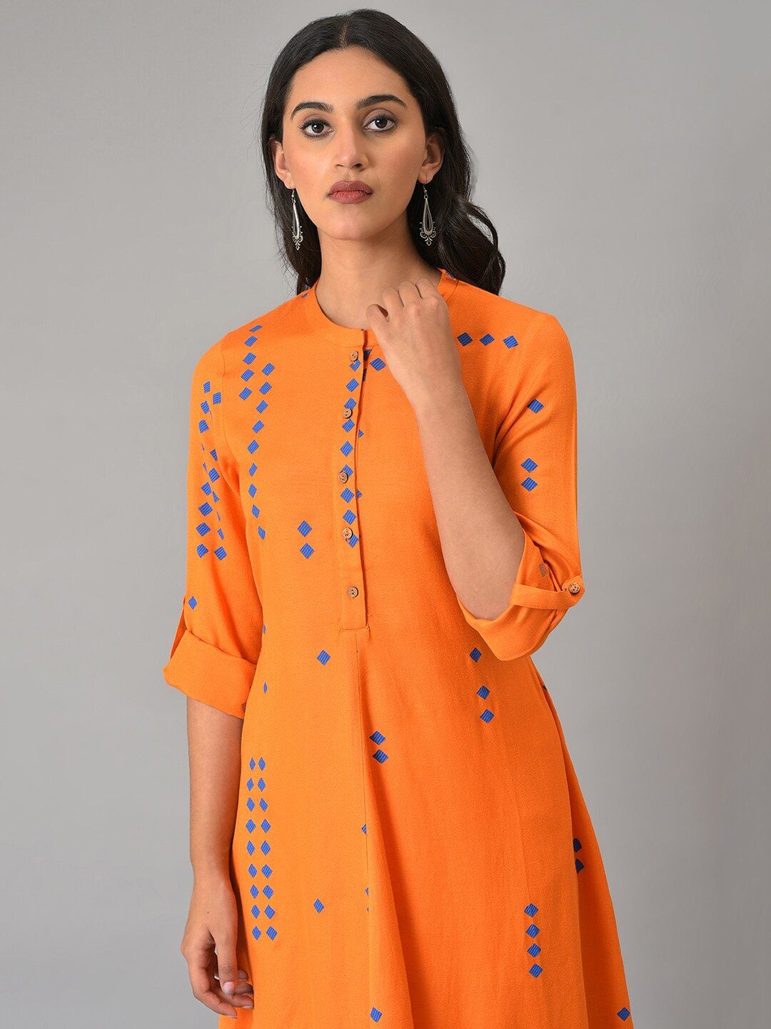 W Women Geometric Printed Kurta