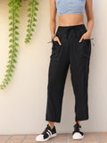 DressBerry Women Urban Influence Relaxed Fit Trousers with Box Pockets