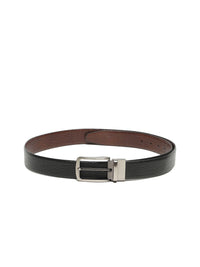 Teakwood Leathers Men Textured Leather Reversible Formal Belt