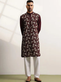 Anouk Men Ethnic Motifs Embroidered Regular Thread Work Kurta with Trousers