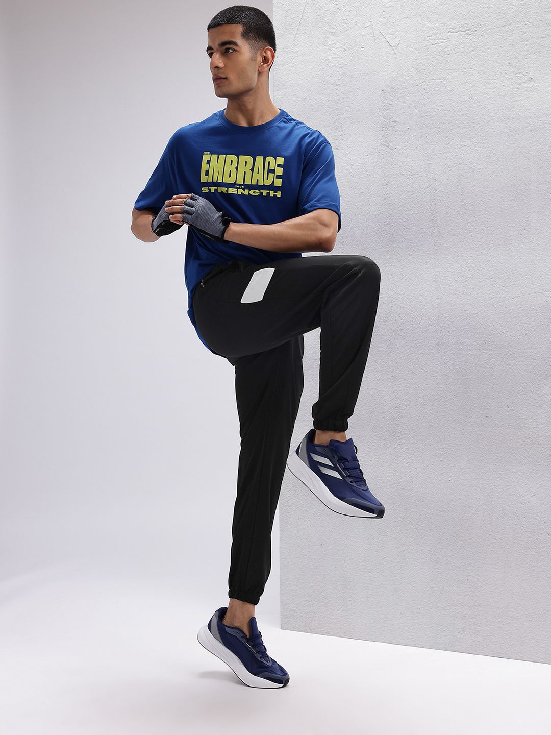 HRX by Hrithik Roshan Men Typography Printed Rapid-Dry Running Joggers