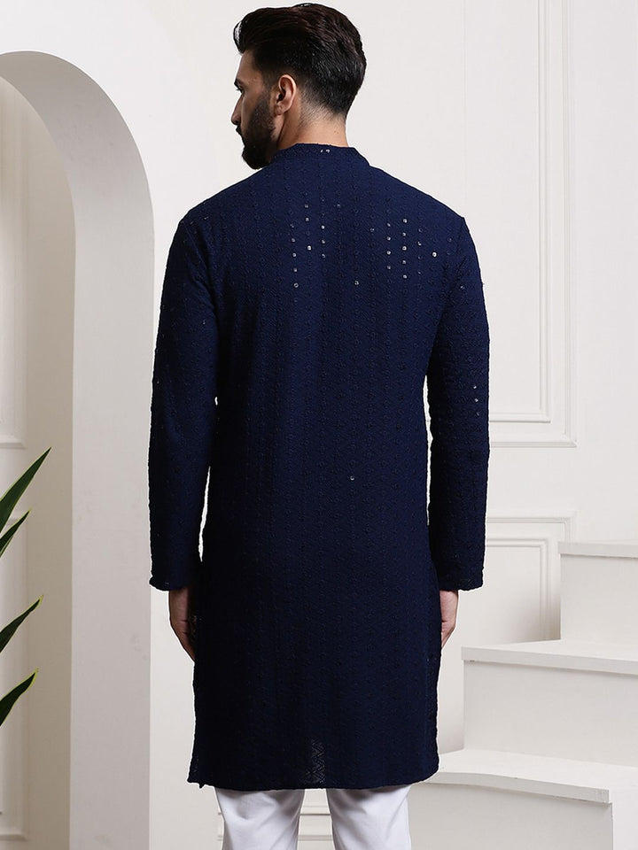 SOJANYA Kurta Kapas Tulen Dihiasi Labuci